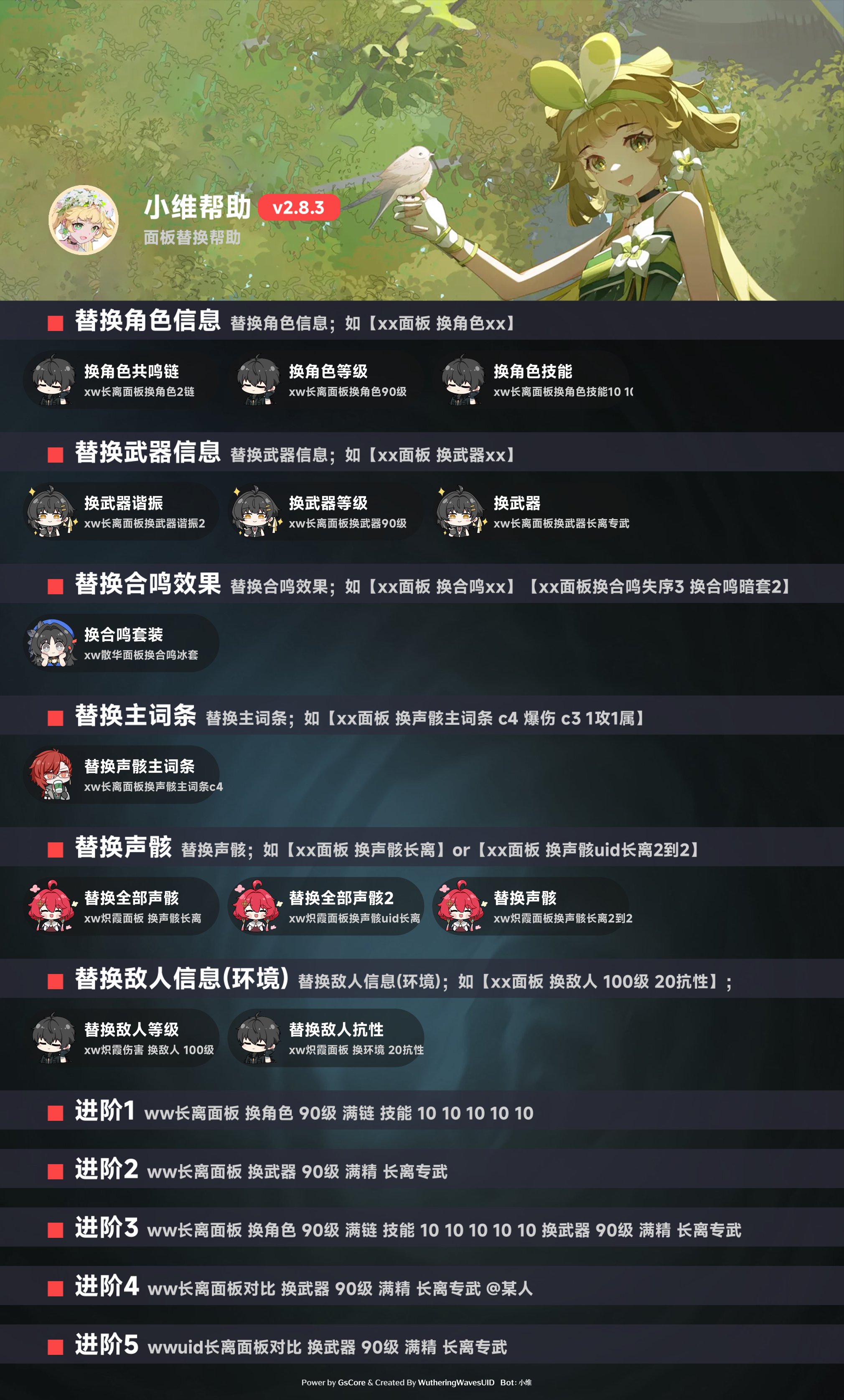 直出面板帮助